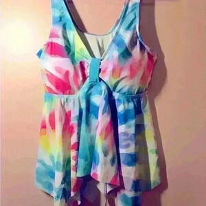 Women’s bathing suit, teal in color